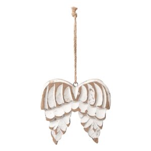 Beauty Home Ξύλινο Φτερά Αγγέλου  Αντικέ 13 cm