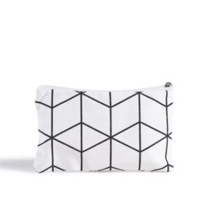 Beauty Home ΠΟΡΤΟΦΟΛΑΚΙ 9 x 16 cm ΓΕΩΜΕΤΡΙΚΟΙ ΡΟΜΒΟΙ ΛΕΥΚΟ-ΜΑΥΡΟ