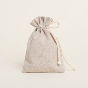 Beauty Home ΠΟΥΓΚΙ ΜΕ ΚΟΡΔΟΝΙ 12 x 17 cm  ΜΠΕΖ ΧΡΥΣΟ LUREX