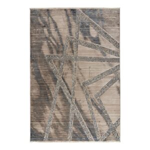 Beauty Home Πατάκι Bliss Art 9626 67x130  Μπεζ,Μόκα,Μπλε