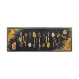 Beauty Home Πατάκι κουζίνας 9029 60x160 Μαύρο,Πορτοκαλί