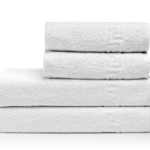 Beauty Home Πετσέτα Μπάνιου Ξενοδοχείου Gentle 500gsm Greek Border Art Ε3009 100% Cotton 70x140 Λευκό