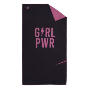 Beauty Home Πετσέτα γυμναστηρίου Microfiber Art 2207 50x90 Μαύρο,Φουξ