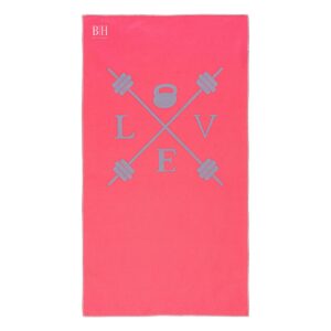 Beauty Home Πετσέτα γυμναστηρίου Microfiber Art 2241 50x90 Φουξ,Ροζ