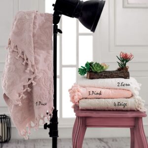 Beauty Home Πετσέτα μπάνιου ζακάρ με δετό κρόσι Art 3180 σε 4 αποχρώσεις 70x140