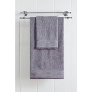 Beauty Home Πετσέτα προσώπου Art 3235 50x90 Γκρι