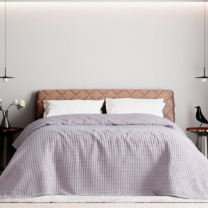 Beauty Home Πικέ υπέρδιπλη waffle Art 1990 Lilac 230x240 Λιλά