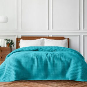 Beauty Home Πικέ υπέρδιπλη waffle Art 1990 Petrol 230x240 Πετρόλ