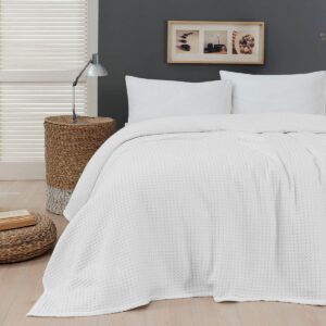 Beauty Home Πικέ υπέρδιπλη waffle Art 1990 White 230x240 Λευκό