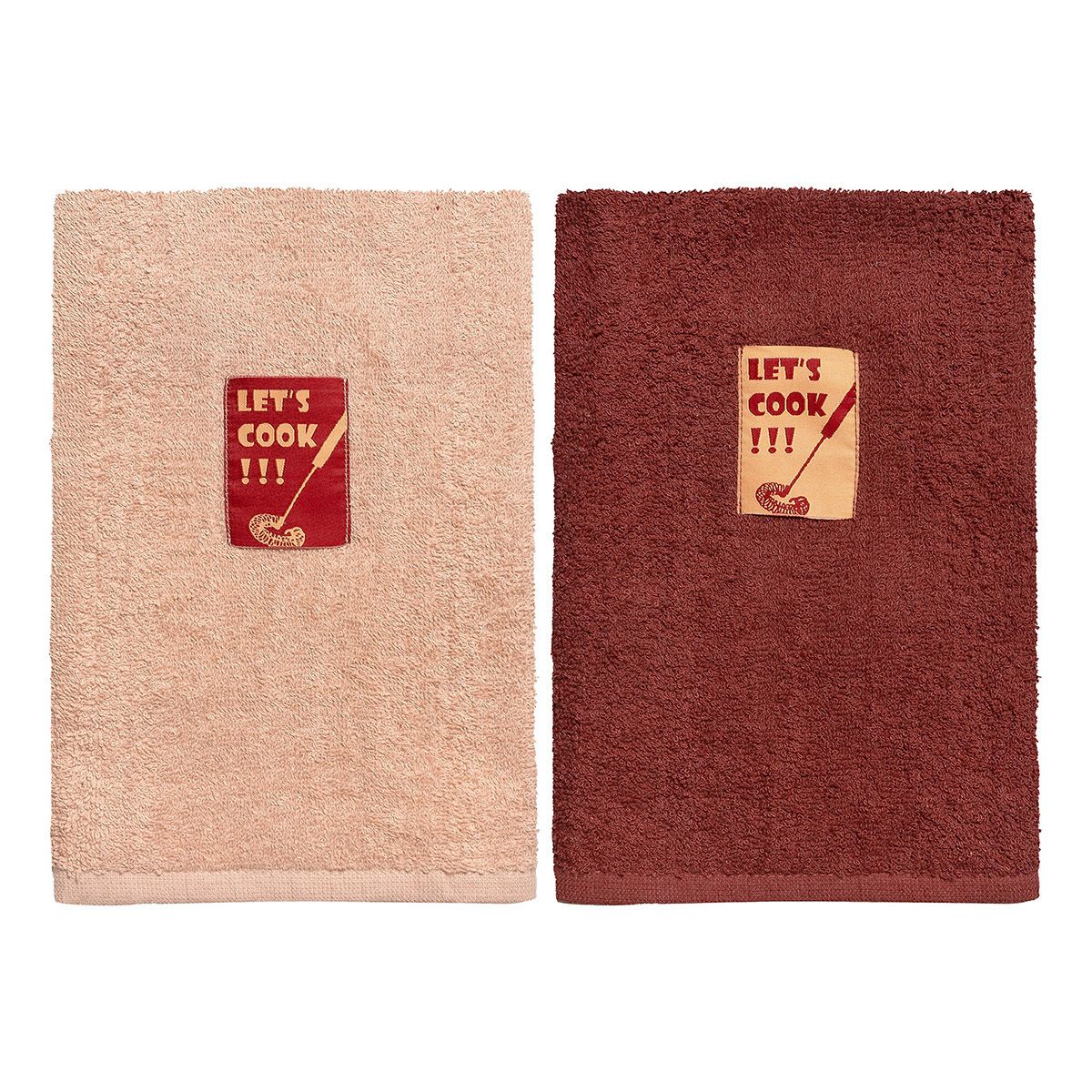 Beauty Home Ποτηρόπανα σετ 2τμχ Art 8289 40x60 Μπεζ,Μόκα Beauty Home Ποτηρόπανα σετ 2τμχ Art 8289 40x60 Μπεζ,Μόκα