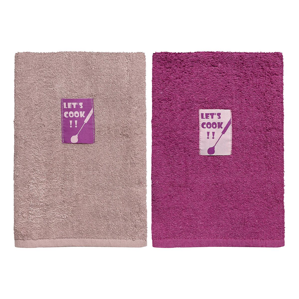 Beauty Home Ποτηρόπανα σετ 2τμχ Art 8292 40x60 Σάπιο μήλο,Φουξ Beauty Home Ποτηρόπανα σετ 2τμχ Art 8292 40x60 Σάπιο μήλο,Φουξ