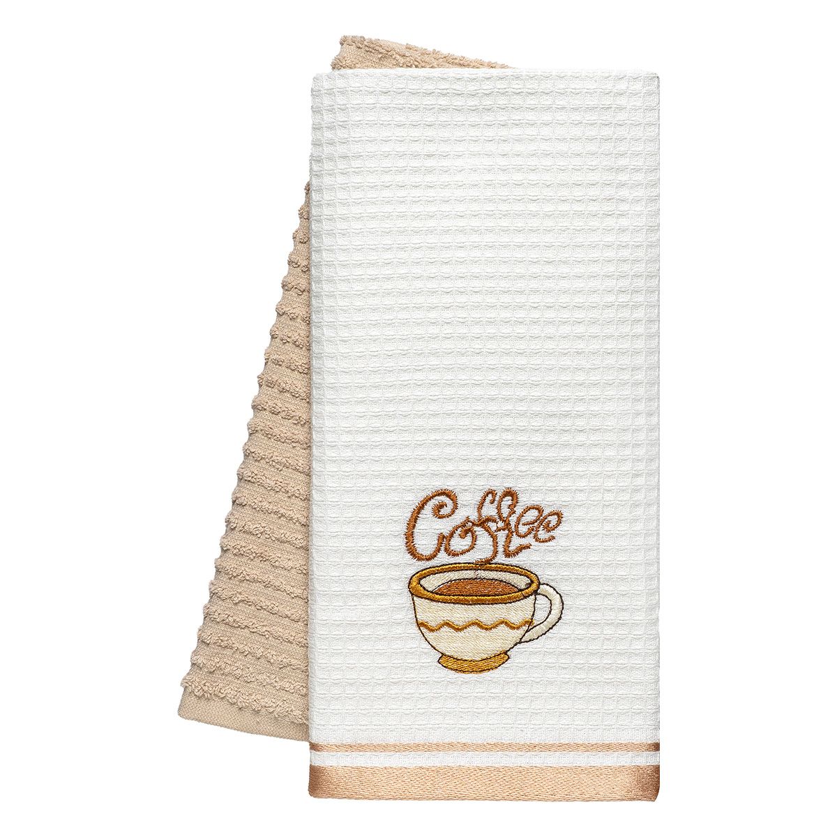 Beauty Home Ποτηρόπανα σετ 2τμχ Coffe Art 8810 40x60 Μπεζ Beauty Home Ποτηρόπανα σετ 2τμχ Coffe Art 8810 40x60 Μπεζ