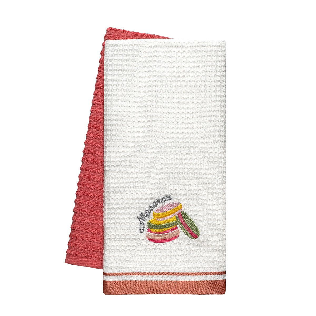 Beauty Home Ποτηρόπανα σετ 2τμχ Macarons Art 8809 40x60 Ροδακινί Beauty Home Ποτηρόπανα σετ 2τμχ Macarons Art 8809 40x60 Ροδακινί