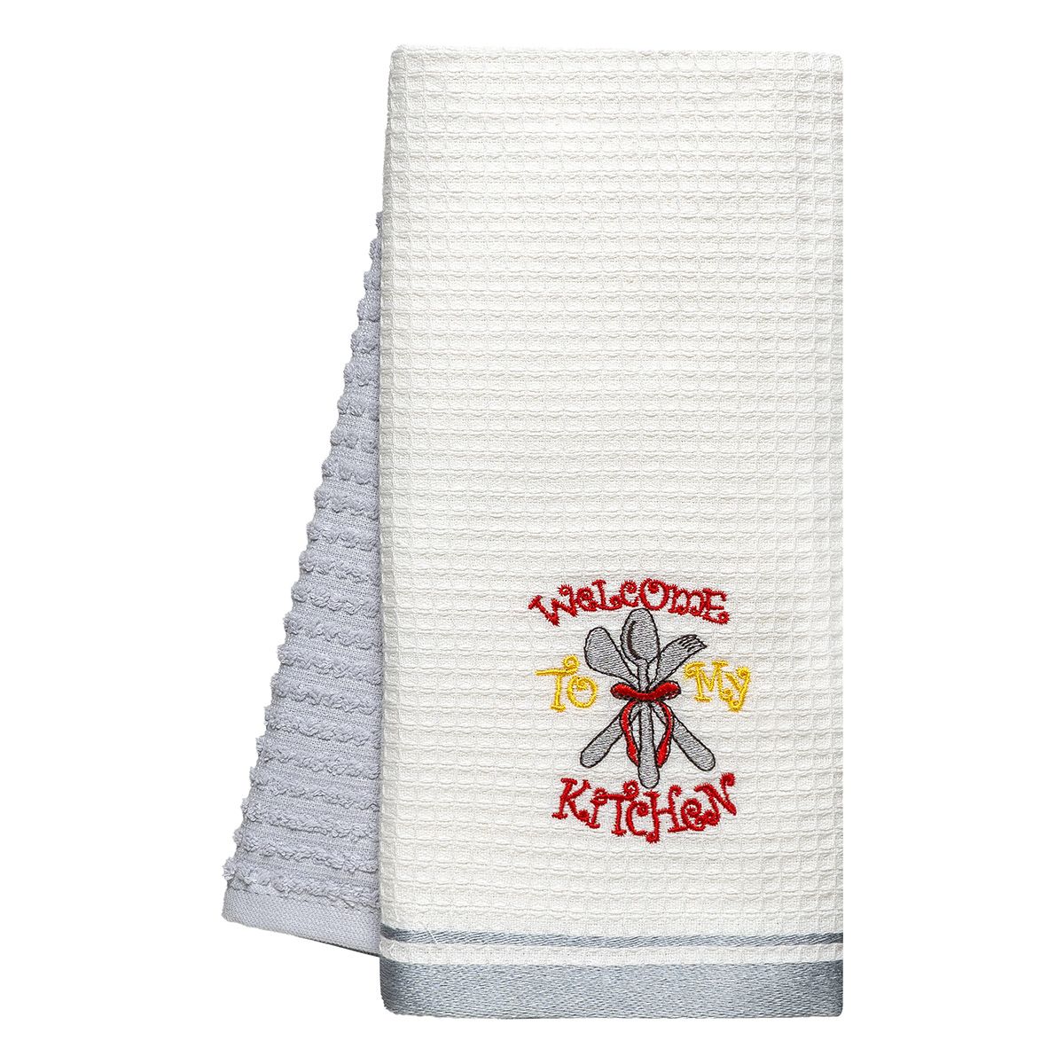 Beauty Home Ποτηρόπανα σετ 2τμχ Welcome Art 8811 40x60 Γκρι Beauty Home Ποτηρόπανα σετ 2τμχ Welcome Art 8811 40x60 Γκρι