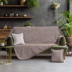 Beauty Home Ριχτάρι Τετραθέσιο Art 8620 180x350 Μπεζ