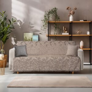 Beauty Home Ριχτάρι Τετραθέσιο Art 8630 180x350 Μπεζ