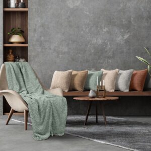 Beauty Home Ύφασμα ριχτάρι με το μέτρο Φ180 Lamb Art 8574 Μέντα