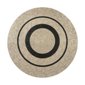 Beauty Home Ροτόντα 150x150 Jute Art 9130 Μπεζ,Μαύρο