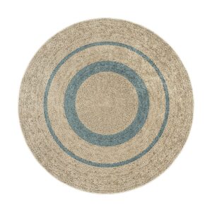 Beauty Home Ροτόντα 150x150 Jute Art 9130 Μπεζ,Μπλε