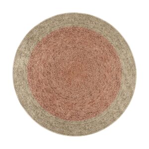 Beauty Home Ροτόντα 150x150 Jute Art 9131 Μπεζ,Ροζ