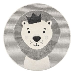 Beauty Home Ροτόντα Loop Art 9556 133x133 Grey White Γκρι Λευκό