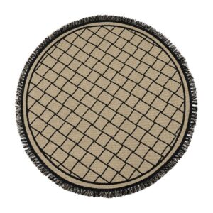 Beauty Home Ροτόντα ψάθα με κρόσια Sol Art 9756 160x160 Μπεζ