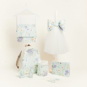 Beauty Home ΣΕΤ ΒΑΠΤΙΣΗΣ   ΠΟΠΛΙΝΑ ΑΝΘΗ ΣΕ ΒΕΡΑΜΑΝ ΦΟΝΤΟ