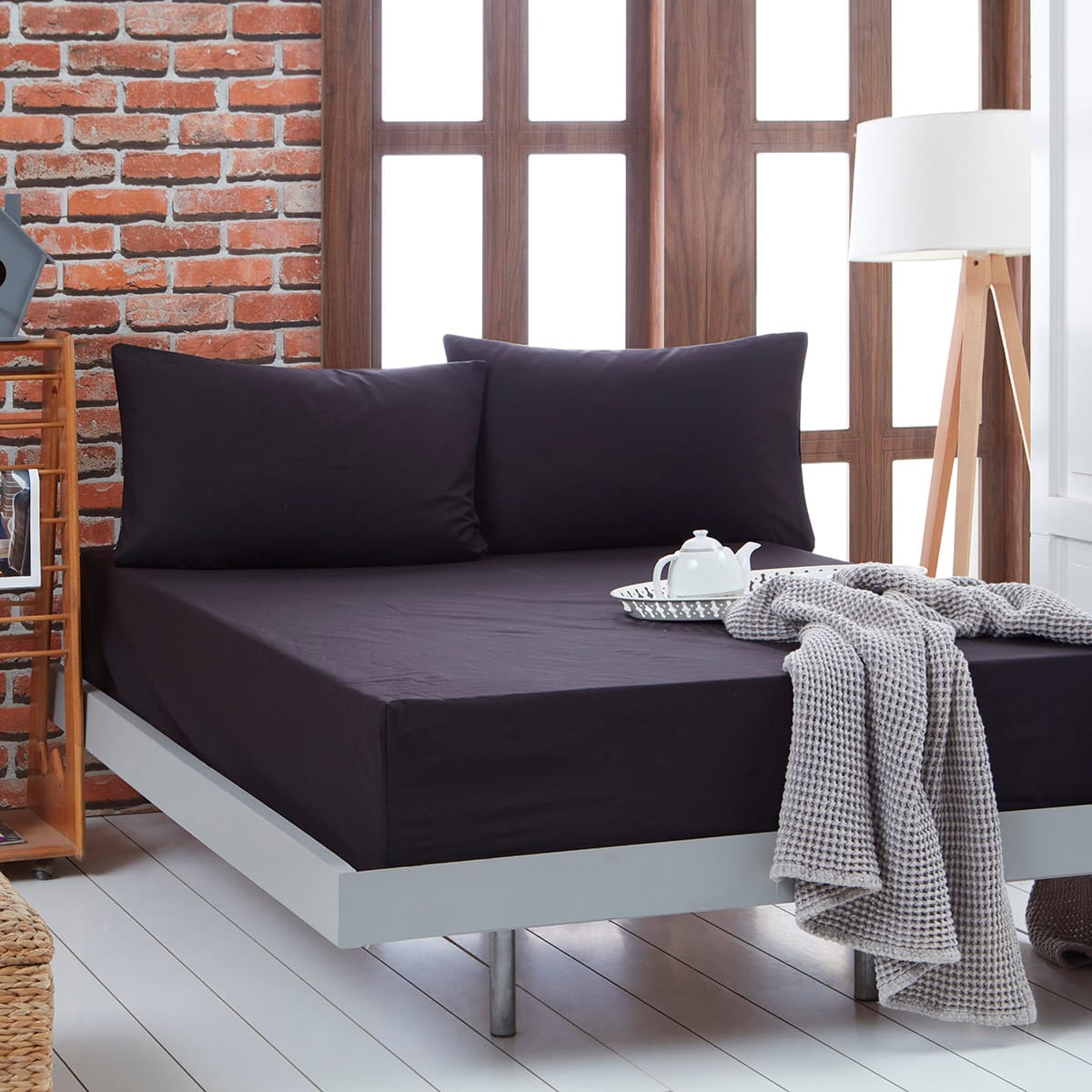 Beauty Home Σεντόνι μονό μονόχρωμο Art 1999 170x260 Μαύρο Beauty Home Σεντόνι μονό μονόχρωμο Art 1999 170x260 Μαύρο