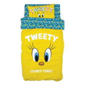 Beauty Home Σετ σεντόνια μονά Art 6191 Tweety 165x250 Κίτρινο