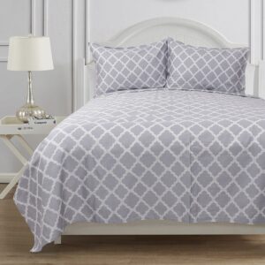 Beauty Home Σετ κουβερλί υπέρδιπλo Fairmont Art 12005 220x240 Εμπριμέ