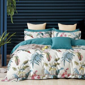 Beauty Home Σετ παπλωματοθήκη υπέρδιπλη Art 12604 Carlo 230χ250 Εκρού,Βεραμάν