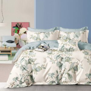 Beauty Home Σετ παπλωματοθήκη υπέρδιπλη Art 12605 Domenico 230x250 Εκρού,Πράσινο