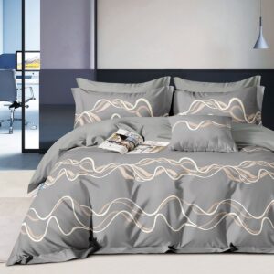 Beauty Home Σετ παπλωματοθήκη υπέρδιπλη Art 12608 Robert 230x250 Γκρι