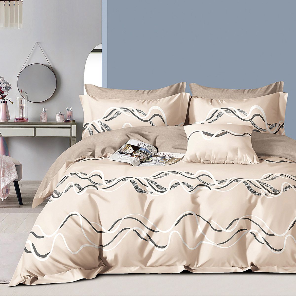 Beauty Home Σετ παπλωματοθήκη υπέρδιπλη Art 12609 Nicolo 230x250 Μπεζ Beauty Home Σετ παπλωματοθήκη υπέρδιπλη Art 12609 Nicolo 230x250 Μπεζ