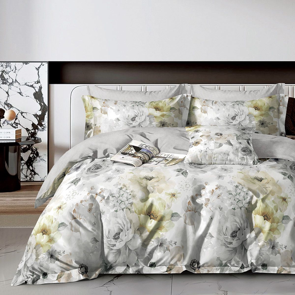 Beauty Home Σετ παπλωματοθήκη υπέρδιπλη Art 12610 Giovanni 230x250 Γκρι Beauty Home Σετ παπλωματοθήκη υπέρδιπλη Art 12610 Giovanni 230x250 Γκρι