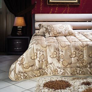 Beauty Home Σετ πάπλωμα υπέρδιπλο Art 1447  220x240  Εμπριμέ,Χρυσαφί