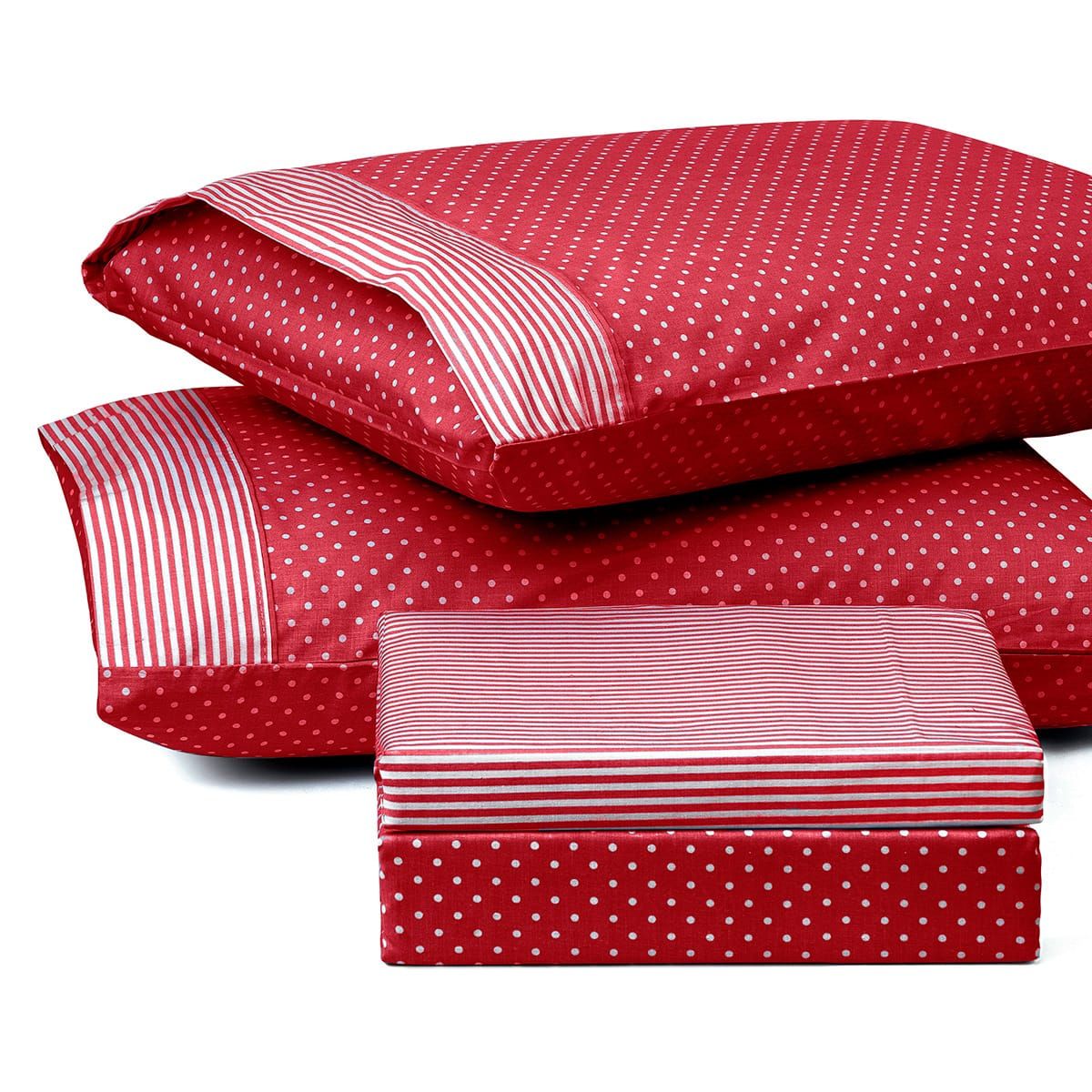 Beauty Home Σετ κουβερλί μονό πουά JOY Art 1680 160x240 Κόκκινο Beauty Home Σετ κουβερλί μονό πουά JOY Art 1680 160x240 Κόκκινο