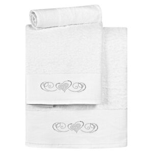 Beauty Home Σετ πετσέτες Art 3169  Σετ 3τμχ  Λευκό