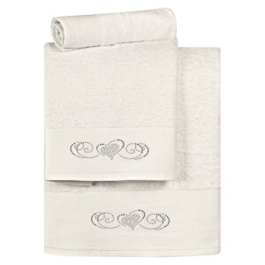 Beauty Home Σετ πετσέτες Art 3174  Σετ 3τμχ  Εκρού