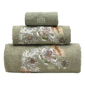 Beauty Home Σετ πετσέτες Art 3389 Σετ 3τμχ Πράσινο