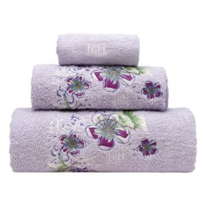 Beauty Home Σετ πετσέτες Art 3390 Σετ 3τμχ Λιλά