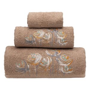 Beauty Home Σετ πετσέτες Art 3391 Σετ 3τμχ Μόκα