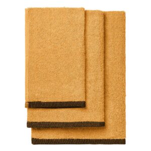 Beauty Home Σετ πετσέτες Art 3453 Σετ 3τμχ Ώχρα