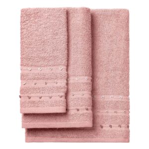 Beauty Home Σετ πετσέτες Art 3462 Σετ 3τμχ Ροζ