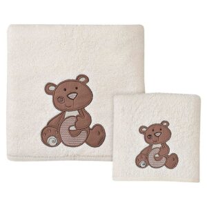 Beauty Home Σετ πετσέτες Game on Art 5109 Σετ 2τμχ Εκρού,Μπεζ