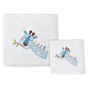 Beauty Home Σετ πετσέτες Great adventure  Art 5105  Σετ 2τμχ  Λευκό,Γαλάζιο