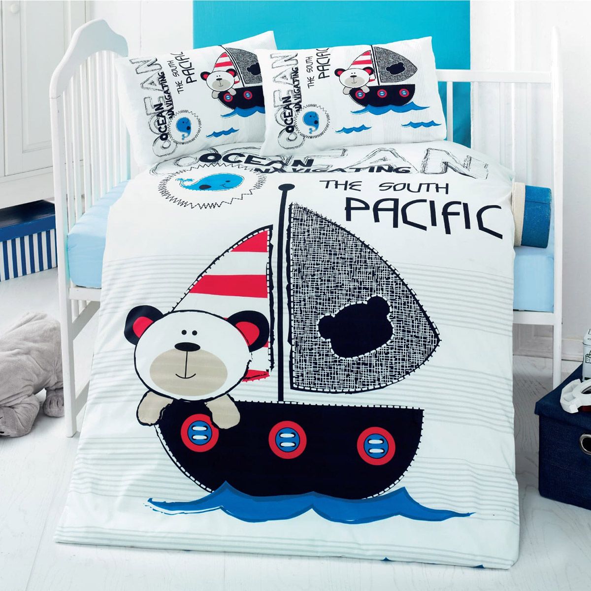 Beauty Home Σετ σεντόνια βρεφικά Art 5606 100x150 Μπλε Beauty Home Σετ σεντόνια βρεφικά Art 5606 100x150 Μπλε