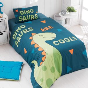 Beauty Home Σετ κουβερλί μονό Dinosaurs Art 6166  160x240 Μπλε,Πράσινο