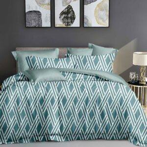 Beauty Home Σετ σεντόνια υπέρδιπλα Art 12054 Gorgeous you 230x260 Πετρόλ