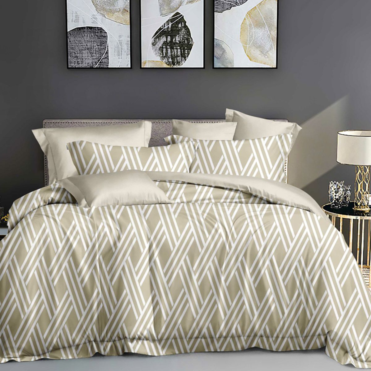 Beauty Home Σετ σεντόνια υπέρδιπλα Art 12056 Ever after 230x260 Μπεζ Beauty Home Σετ σεντόνια υπέρδιπλα Art 12056 Ever after 230x260 Μπεζ